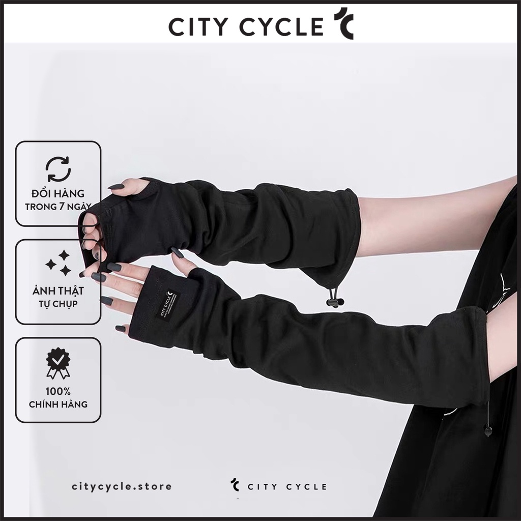 Găng tay chống nắng xỏ ngón City Cycle unisex nam nữ Local Brand