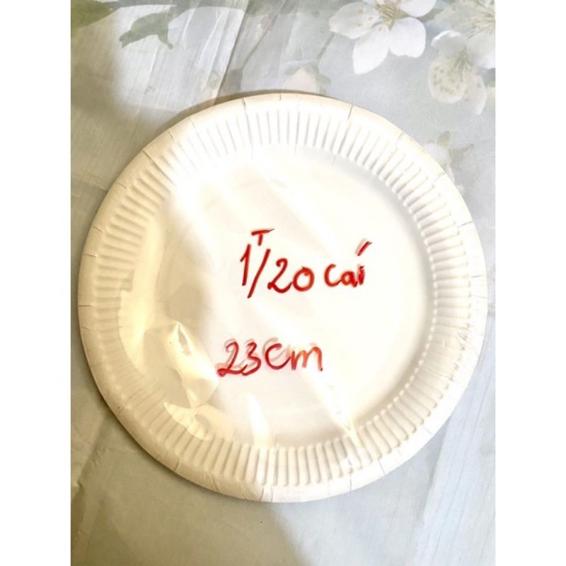 Đĩa giấy trang trí sét 20 cái