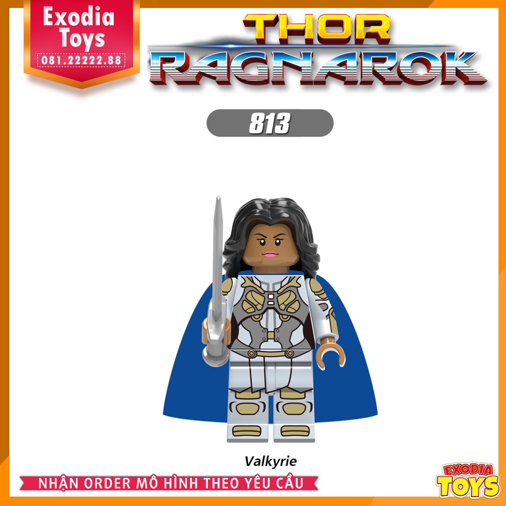 Xếp hình Minifigure Siêu Anh Hùng Marvel Thor Tận Thế Ragnarok - Đồ Chơi Lắp Ghép Sáng Tạo - XINH 0185