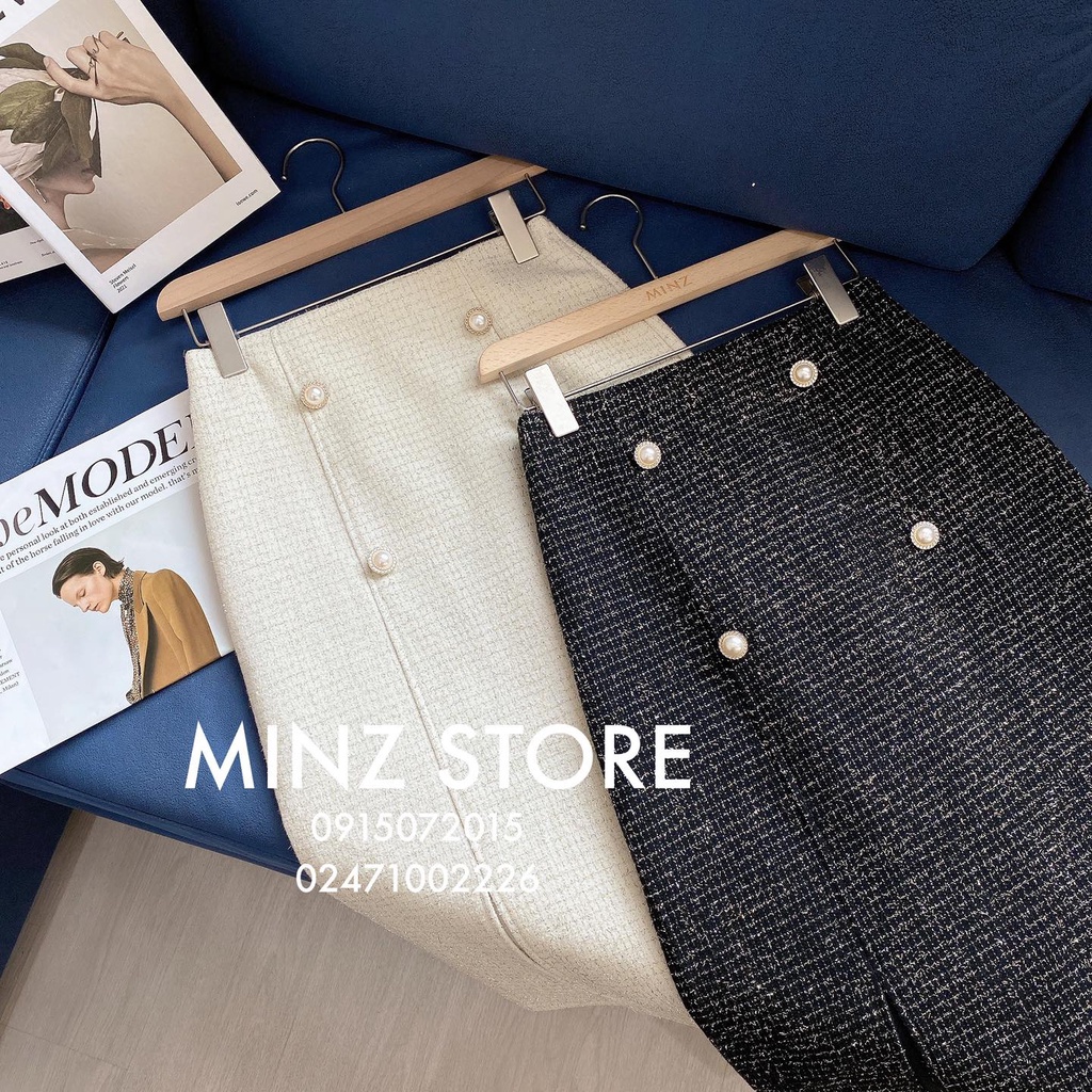 Chân váy kim tuyến 4 cúc #6205 (2 màu) | BigBuy360 - bigbuy360.vn