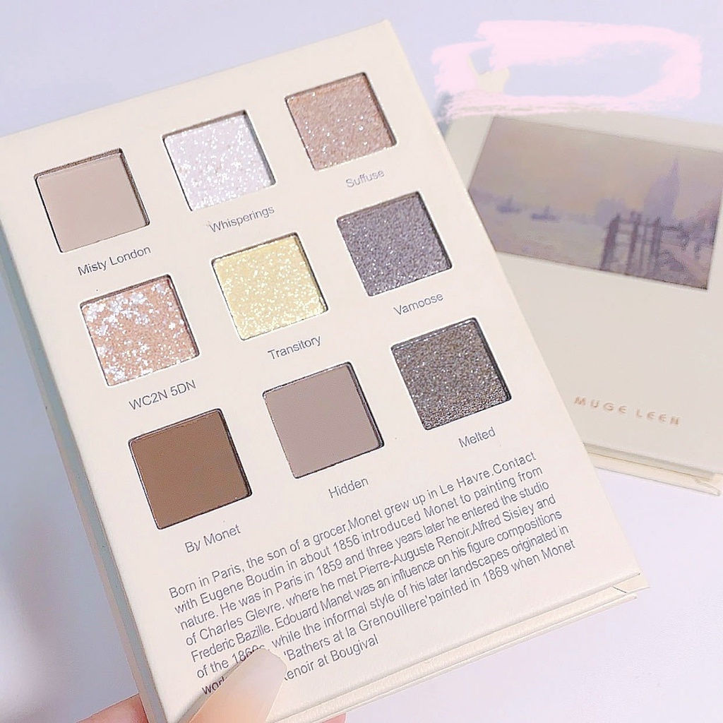 Bảng phấn mắt Muge Leen hình quyển sách Heartstrings Among The Dreamland 9 ô