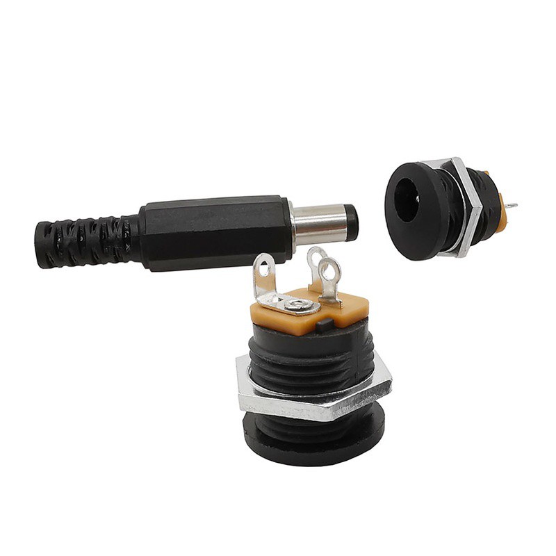 Set 5 cặp giắc cắm nguồn DC022 DC 12V 3A 5.5 x 2.1mm tiện lợi
