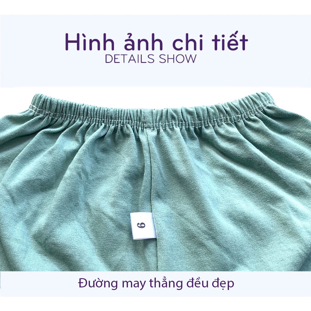 Quần Dài Cho Bé LILIKIDS Quần Chục Cotton Bo Gấu Size Đại Cạp Thường Họa Tiết Nhỏ Xinh Cho Bé Trai Bé Gái