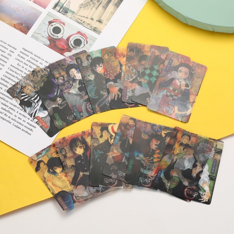1 Thẻ Bài Anime Kimetsu No Yaiba Bằng Pvc Trong Suốt