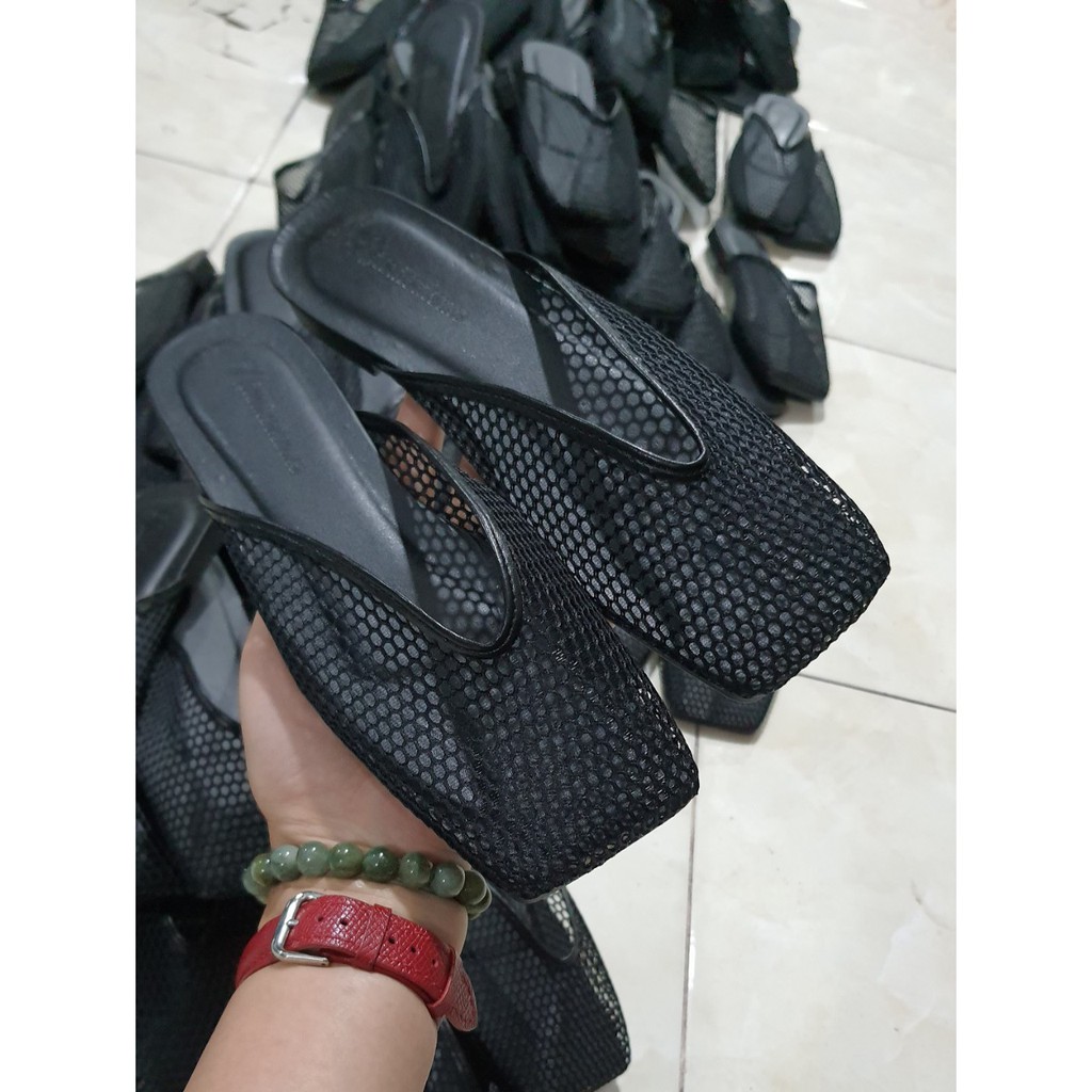 Dép Sục lưới mũi vuông đế bệt cho nữ | BigBuy360 - bigbuy360.vn