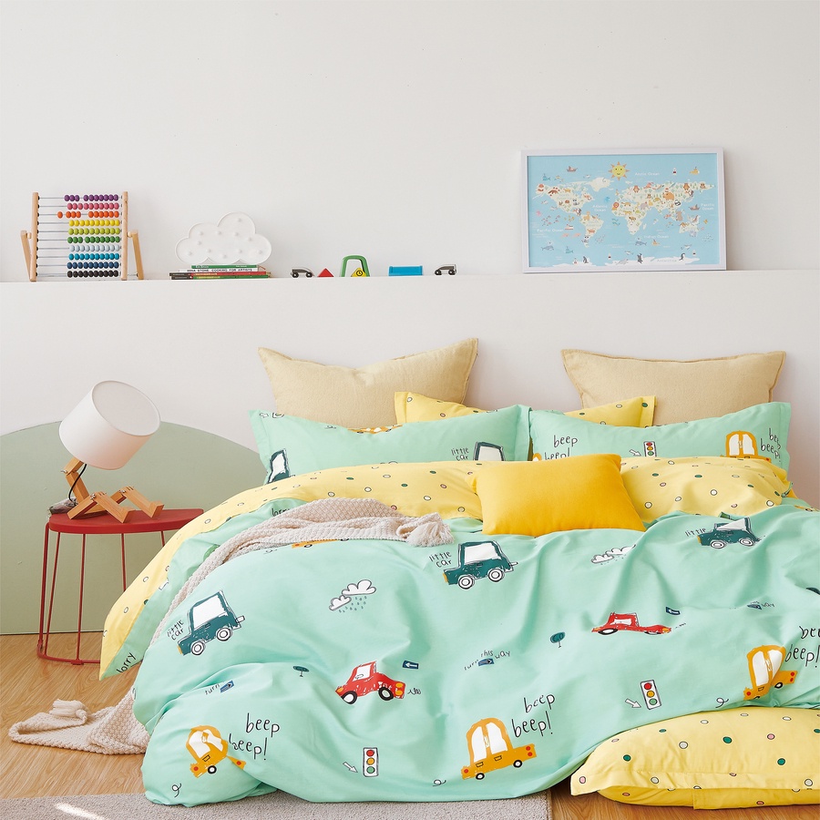 Bộ chăn ga áo gối Cotton Madeleine 1m6x2m 1m8x2m +30cm (22)