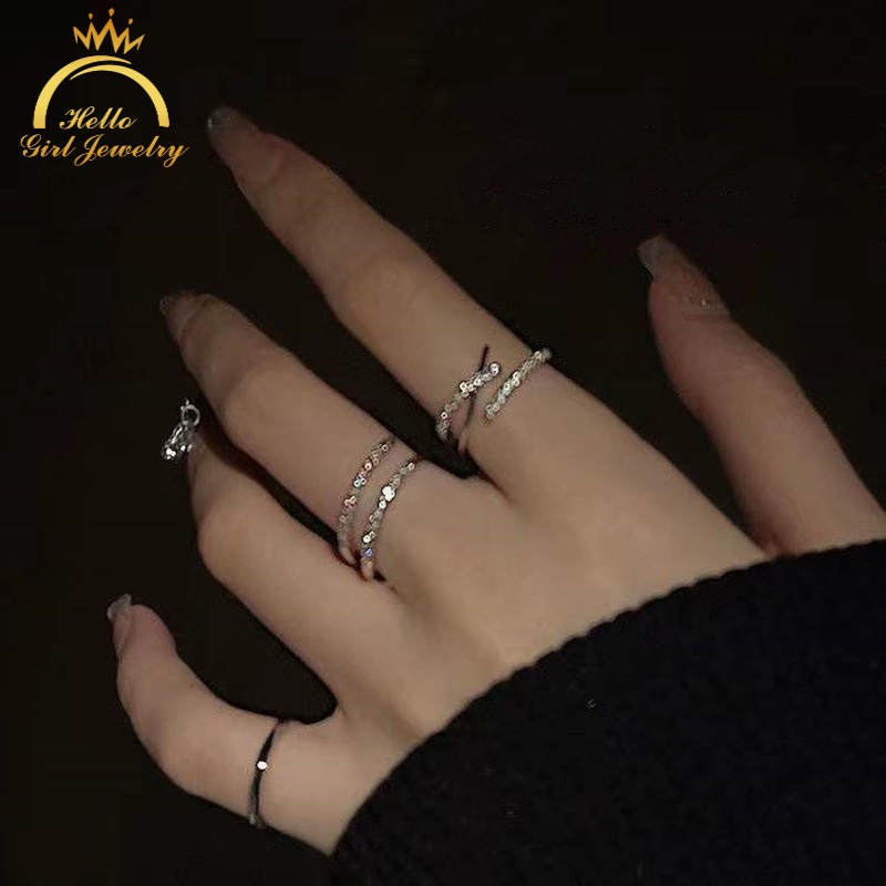Nhẫn Đeo Tay Đính Đá Kim Cương Thời Trang Mùa Hè
