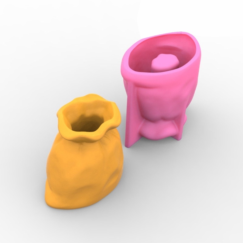 Khuôn Silicone Tạo Hình Chậu Hoa / Giá Đỡ Bút DIY