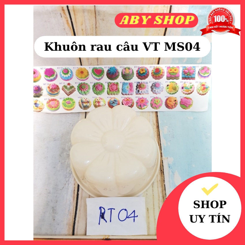 Khuôn rau câu VT MS04 ⚡ CAO CẤP ⚡ khuôn làm rau câu chuyên dụng nhỏ gọn dể bảo quản
