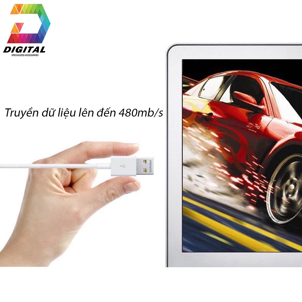 Cáp Sạc Pisen Chính Hãng Dài 1 Mét Dành Cho IPtablet Táo