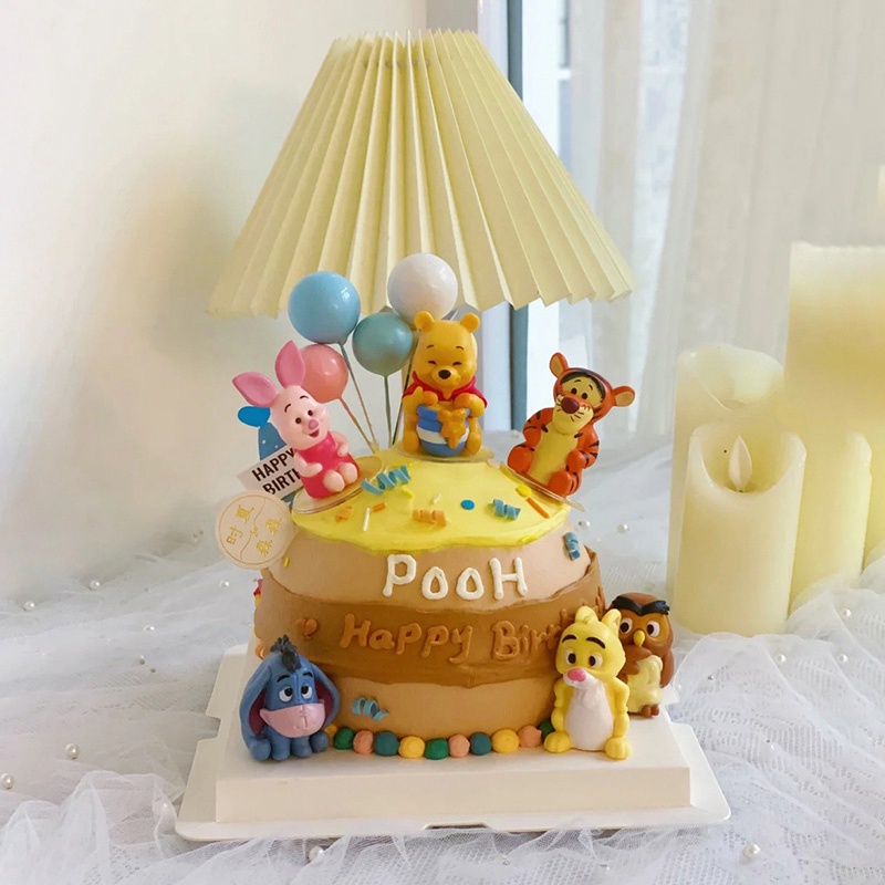 Phụ Kiện Trang Trí Bánh Kem Sinh Nhật Hình Hoạt Hình Dễ Thương Thẻ