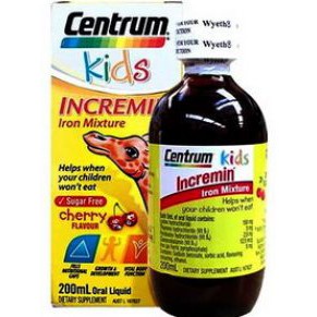 [02/2024]Siro Centrum Kids Incremin Iron Mixture Của Úc 200ml - Trẻ lười ăn, ăn không ngon miệng, kém hấp thụ dinh dưỡng