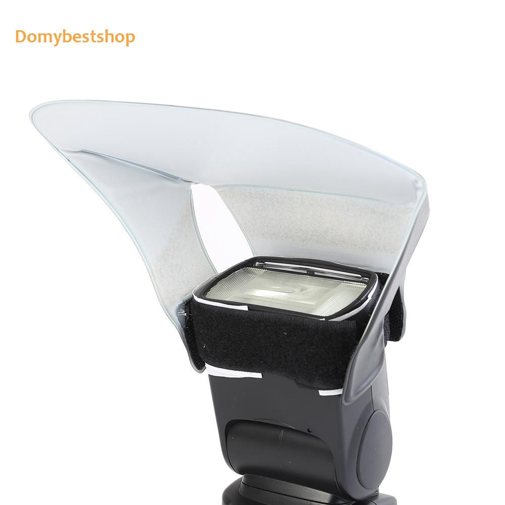 buy↬Universal DSLR Camera Flash Durable Diffuser Softbox Creative Panels Silver White Reflector