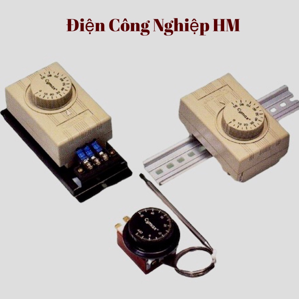 Bộ điều khiển nhiệt độ Cymax Thermostat - Hàng Chính Hãng, Bộ chỉnh nhiệt công nghiệp dải từ 0 - 120 độ