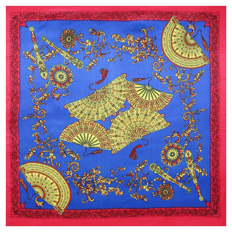 Khăn Choàng Vuông 90cm Vải Satin Thời Trang Cho Nữ WJ1001-39