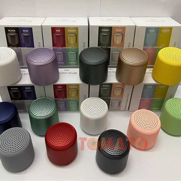 Loa Bluetooth Mini Inpods TWS cầm tay Bluetooth kết nối hai loa cùng lúc hiện đại (Bảo Hành 3 Tháng ) - Phụ Kiện Tomato