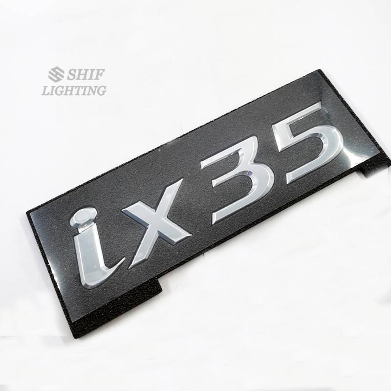 1 x ABS IX35 ix35 Chữ Xe Phía Sau Thân Cây Trang Trí Biểu Tượng Huy Hiệu Miếng Dán Decal Thay Thế Ch