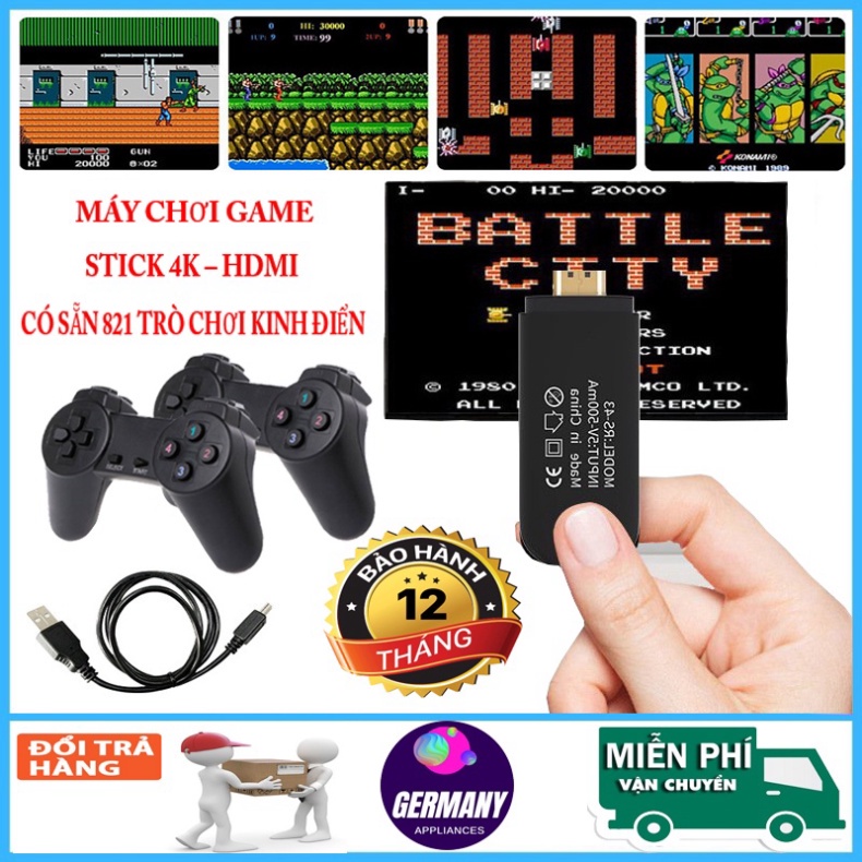 Nowship Máy chơi game cầm tay 4 nút HDMI 821 trò chơi cổ điển PS1/Nitendo/switch/FC Compact/FC BH 12 THÁNG