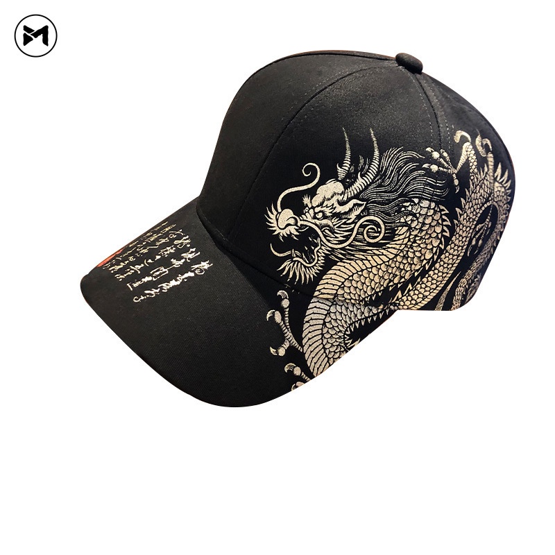 Mũ Lưỡi Trai Chống Nắng In Hình Rồng Phong Cách Trung Hoa Cổ Điển Thời Trang Cho Nam Nữ