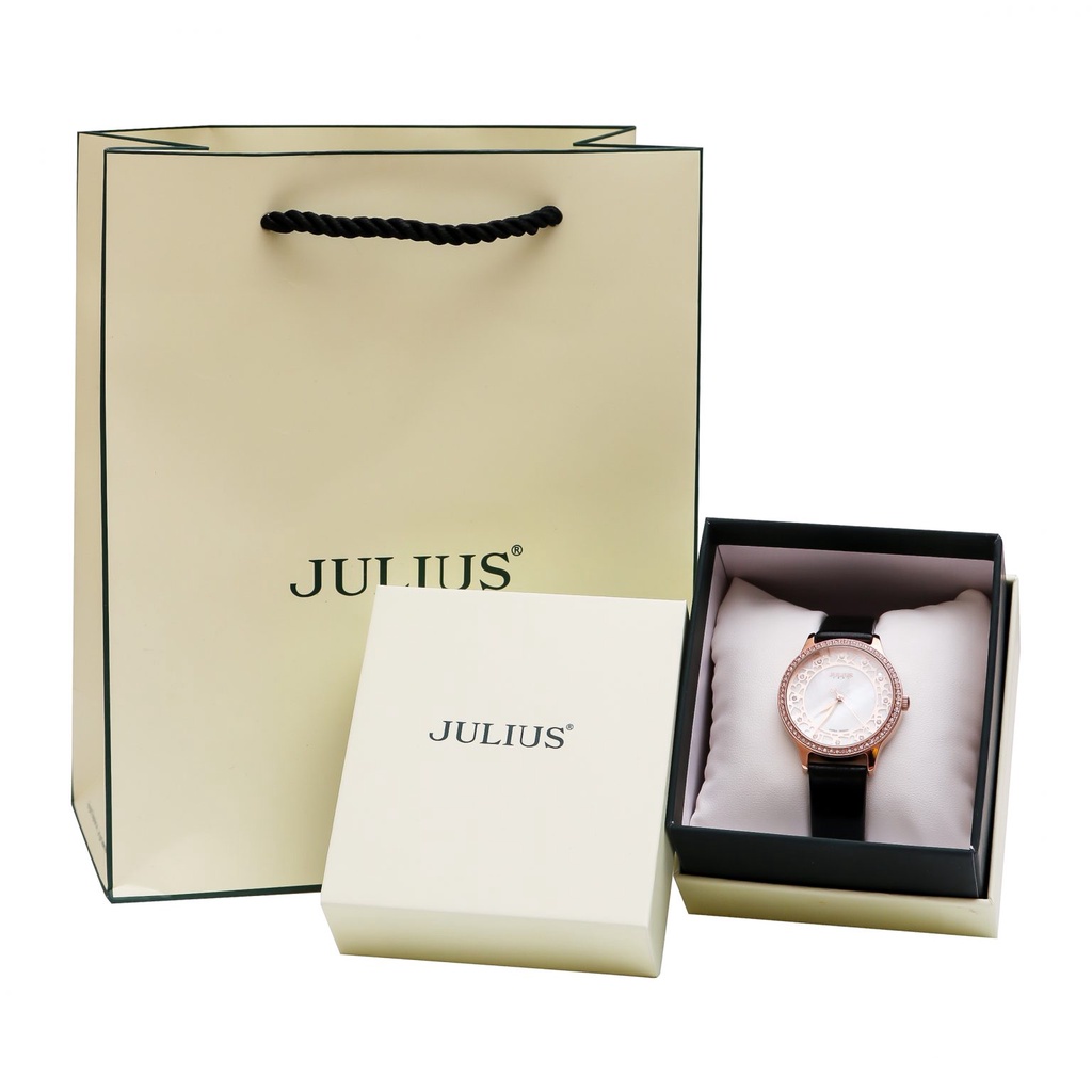 Đồng hồ nữ JULIUS JA-852 dây da | Julius Official