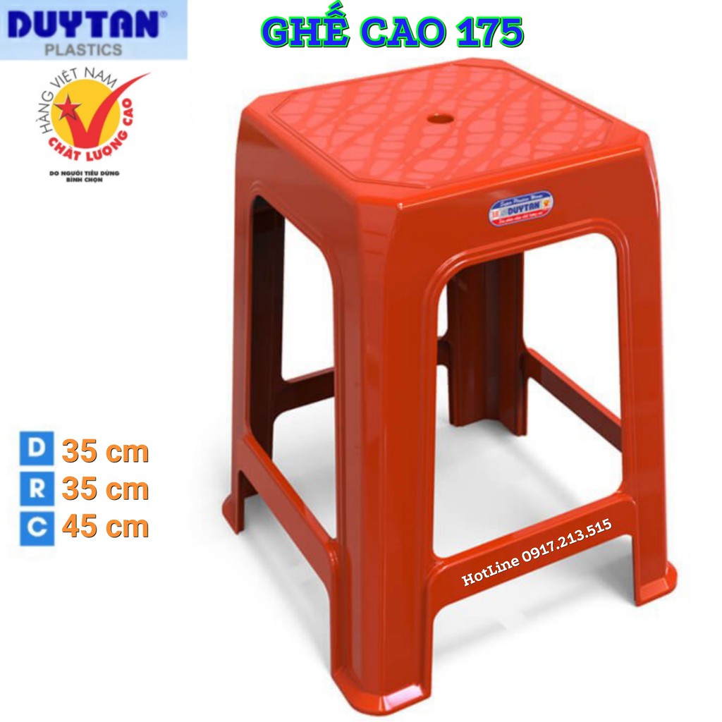 Ghê nhựa cao 175 nhựa duy tân