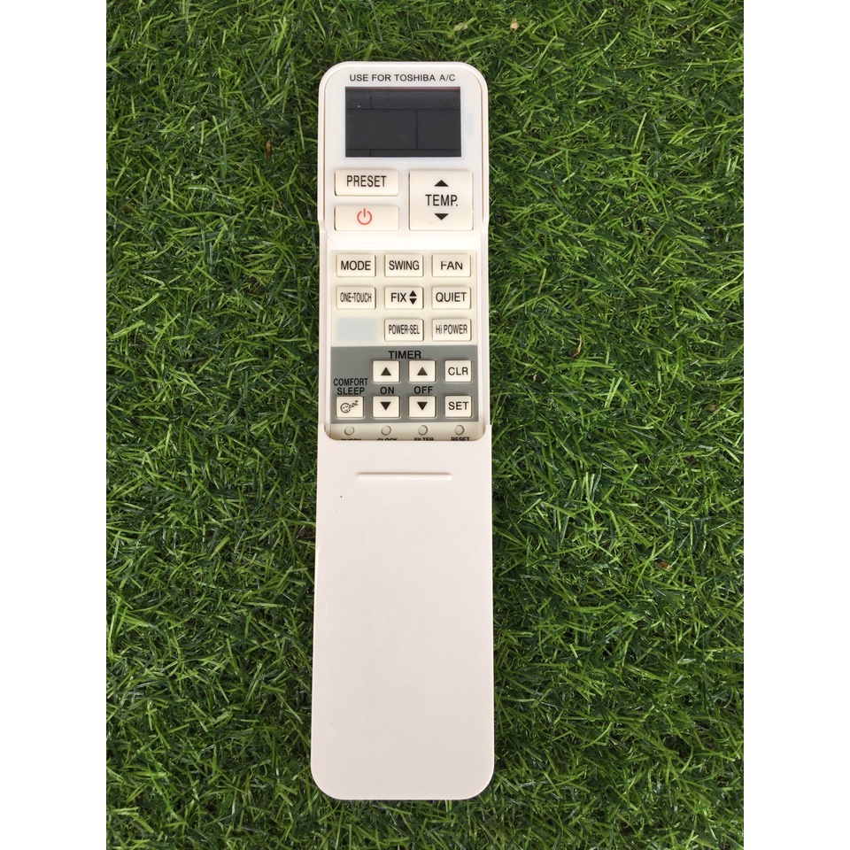 Remote Điều khiển điều Hòa Toshiba loại dài màu trắng Ras-H10g2kcv, Ras- H10pkcvg, Rb-Rxs30 nắp trượt