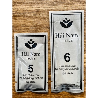 Kim châm cứu Hải Nam các số (Gói 100 chiếc)