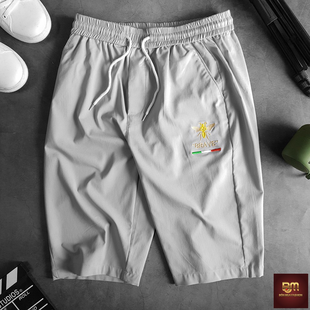 Quần Short Nam Chất Đũi Thái Co Giãn Mềm Mại Phong Cách Trẻ Trung, QS201