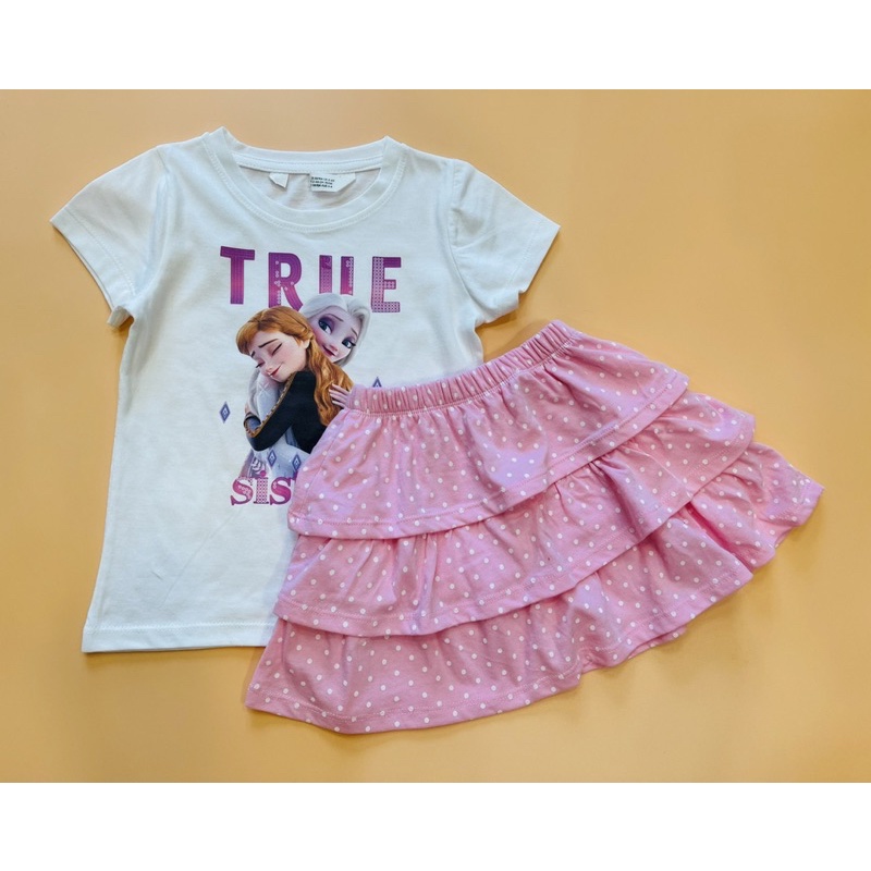 Bộ áo kèm chân váy bé gái HM