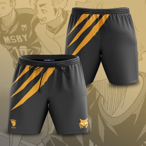 Quần Short Nam In Hình 3D Phong Cách Anime Haikyuu Độc Đáo