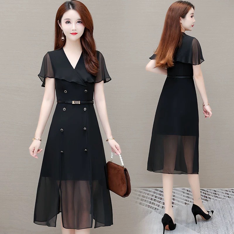 (HCM) Đầm voan kèm thắt lưng cao cấp xịn xò thời trang sang chảnh - tôn dáng tiểu thư cho các nàng MỚI NHẤT HIỆN NAY