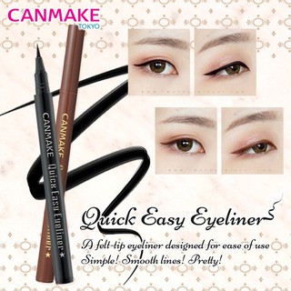 Bút Kẻ Mắt Canmake Quick Easy Eyeliner 01 Màu Đen
