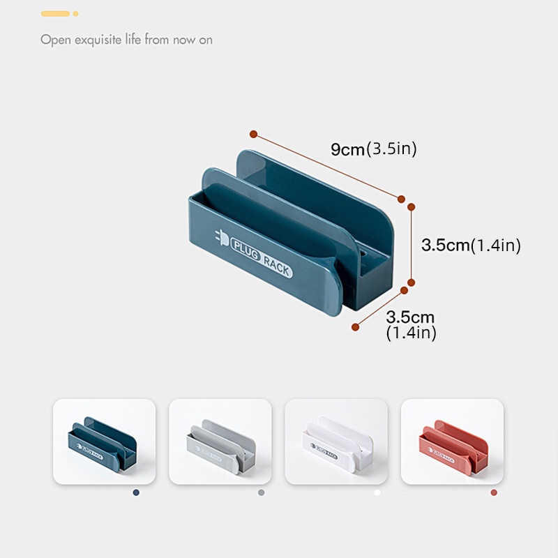 Giá đỡ phích cắm HOUSEEKER gắn tường không khoan lỗ cho nhà bếp