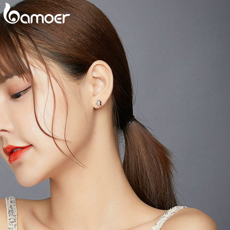 Đôi Bông Tai Bamoer Bằng Bạc 925 Hình Chú Ma Nhỏ Dành Cho Nữ