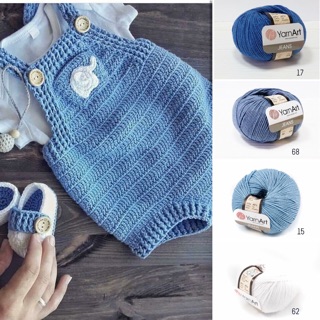 Set len móc yếm cho bé