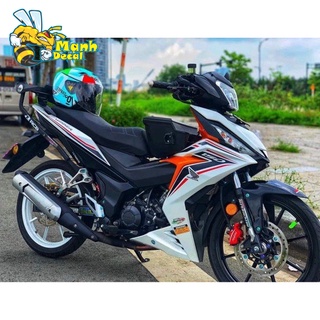 Ten rời xe winner 2018 dán xe trắng