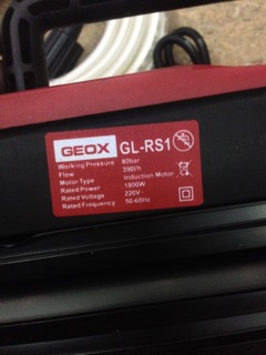 Máy rửa xe GEOX-GL-RS1. 1800w