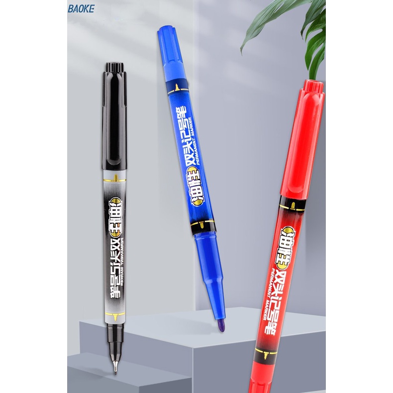 Bút dạ kính , lông dầu 2 đầu Baoke MP2926 màu xanh - màu đen - màu đỏ, HÀNG CHÍNH HÃNG - CHẤT LƯỢNG CAO