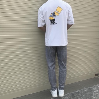 Quần plaid Pants xám caro