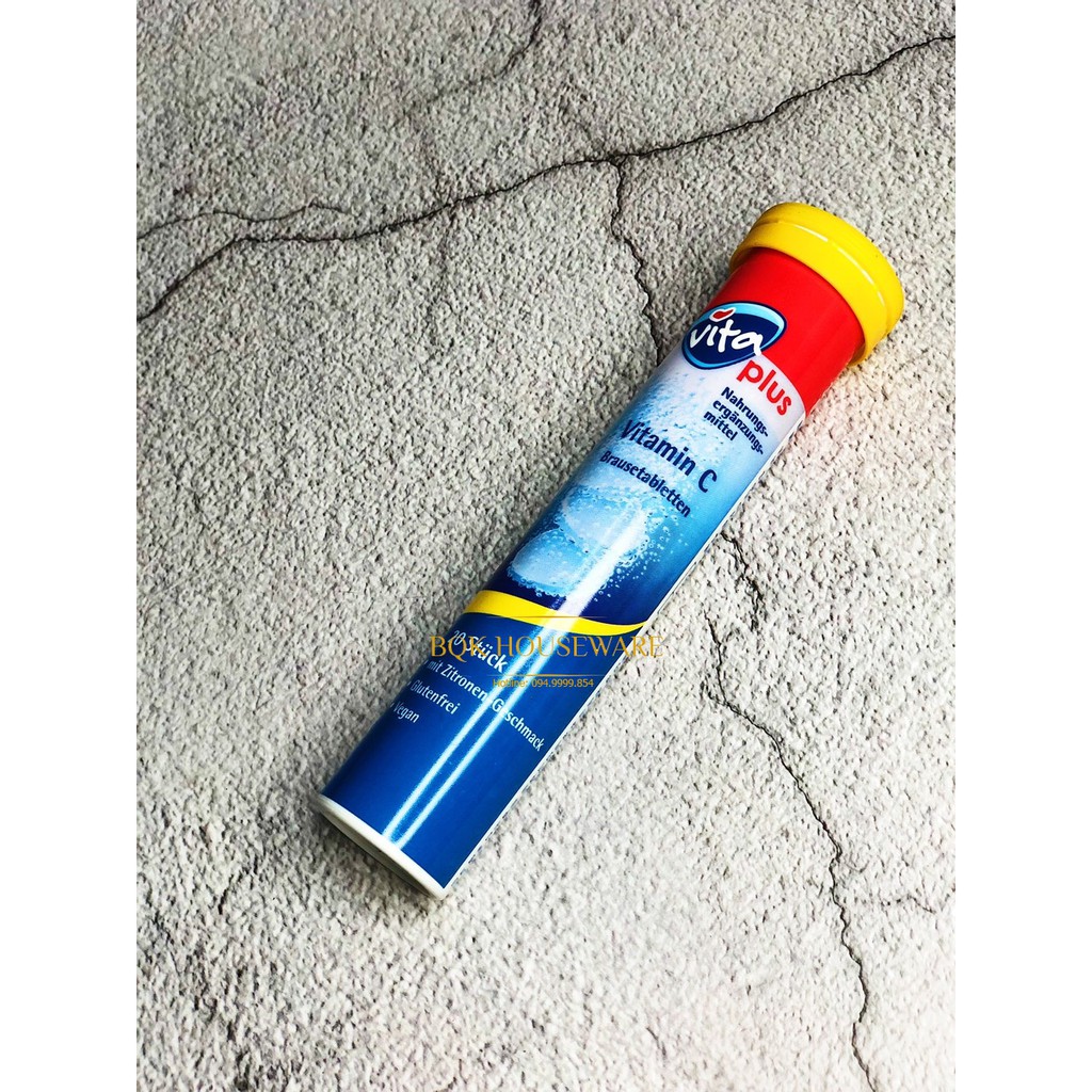 [ HÀNG ĐỨC ] Ống 20 viên sủi Vitamin C và Multi Vitamin Vita Plus | Thế Giới Skin Care