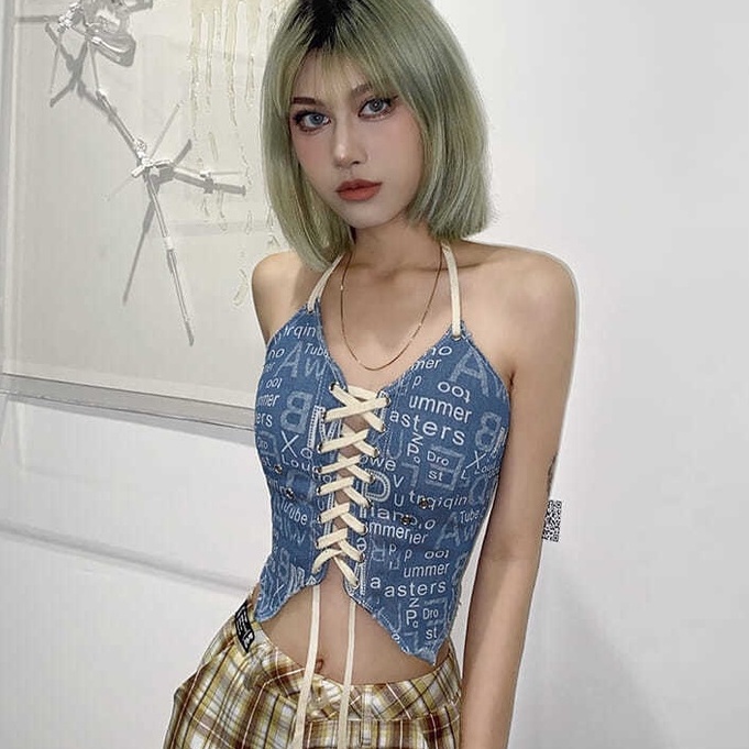 Fashion Ladies Top Vest Sexy Sleeveless Korean Style Short Shirt