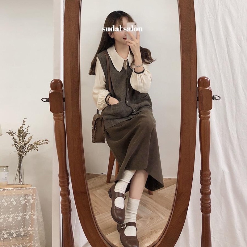 [SẴN]] SET ÁO VÁY VINTAGE MÙA THU ĐÔNG | BigBuy360 - bigbuy360.vn