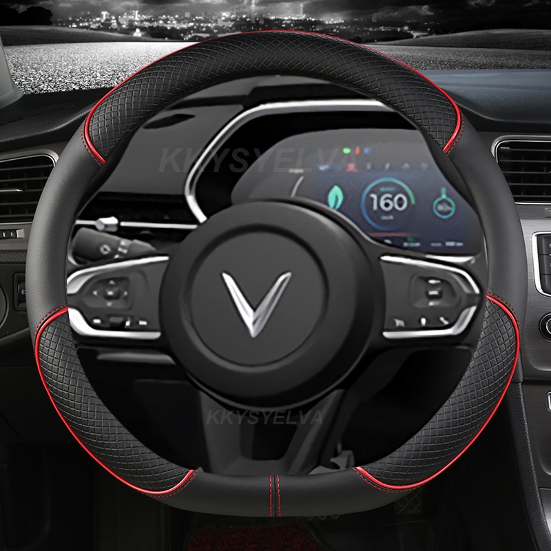 Bọc vô lăng xe ô tô Vinfast VF5 VF7 VF8 VF9 LUX A2 38cmO Lux SA2.0 Bọc vô lăng ô tô