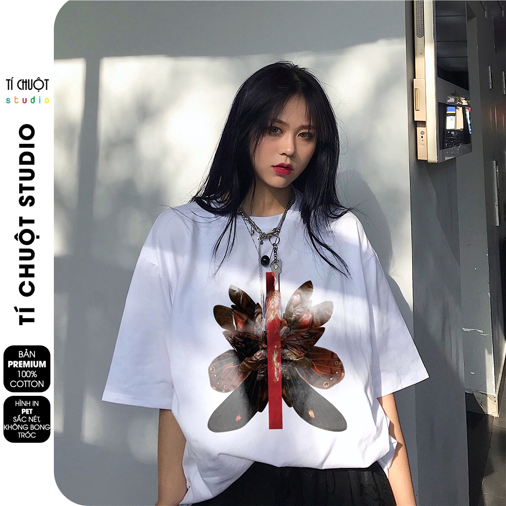 Áo thun Mikenco Illusion 1 nam nữ in hình 5D, áo phông unisex mikenco bướm tay lỡ - Tí Chuột Studio