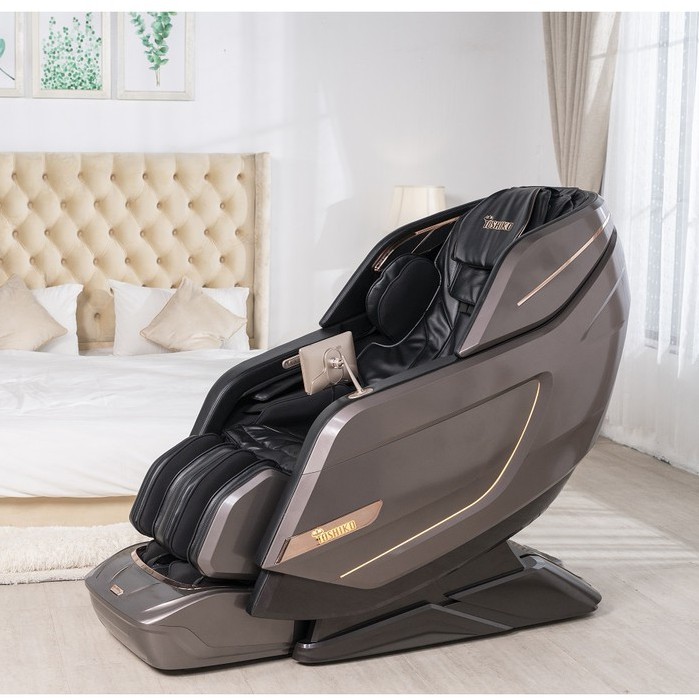 Ghế massage trị liệu toàn thân Toshiko T9900 bảo hành 6 năm công nghệ con lăn và túi khí Nhật Bản cao cấp