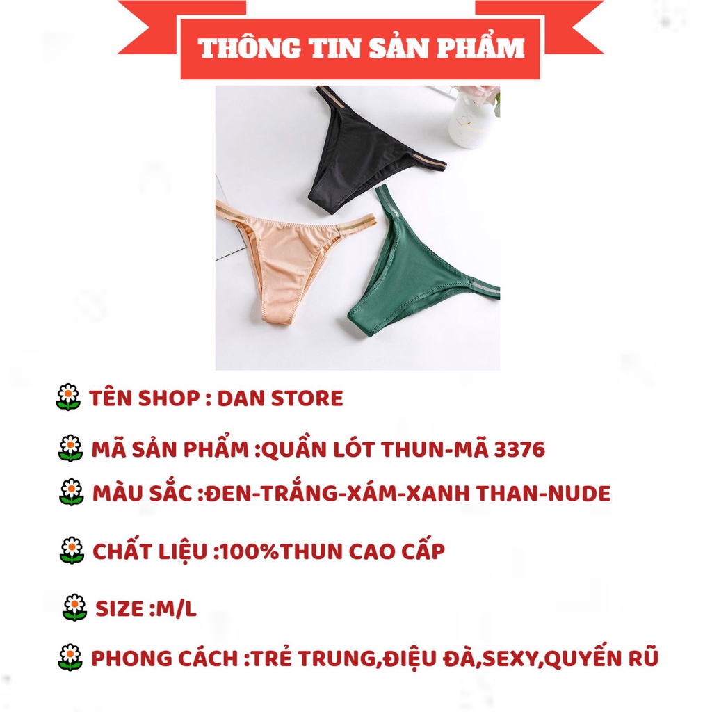 Quần Lót Nữ - Quần Lót Su Cao Cấp thiết kế Cạp Kim Tuyến cá tính gợi cảm sexy DAN STORE MÃ 3376