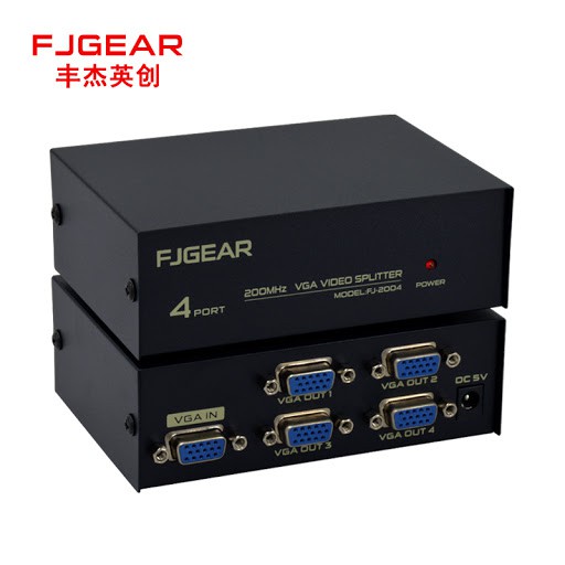 MULTI VGA LCD FJGEAR 2000MHZ 1-2 FJ 2002 , 1-4 FJ 2004 , BỘ CHIA VGA 1 RA NHIỀU MÀN HÌNH FJGEAR