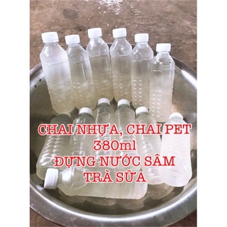 Chai nhựa, chai pet đựng trà sữa 380ml