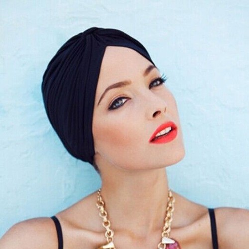 Mũ Turban xếp tầng nhiều màu sắc đầy á tính cho nữ