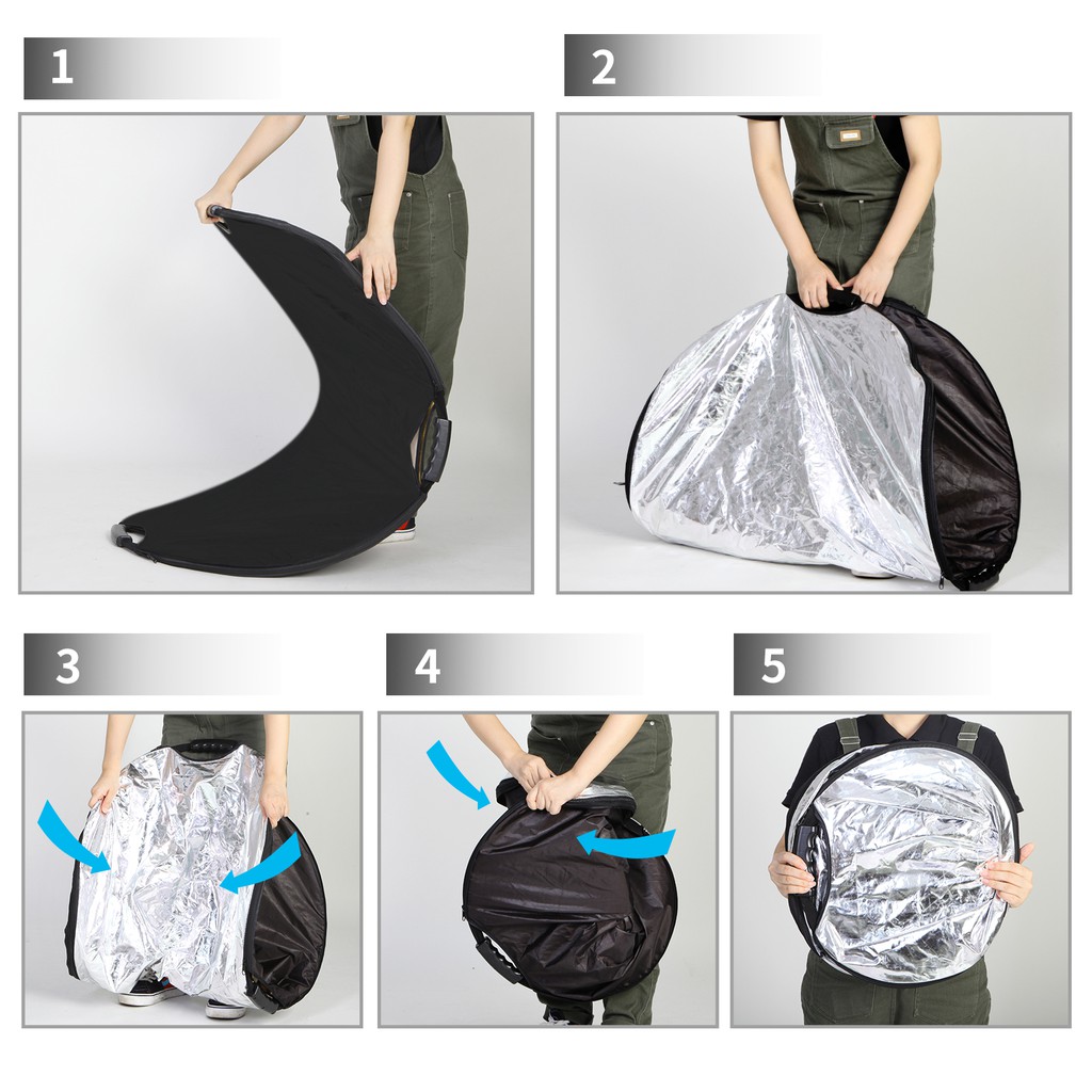 Selens Đèn Phản Quang 5 Trong 1 Kích Thước 120x180cm Có Thể Gập Lại Tiện Dụng